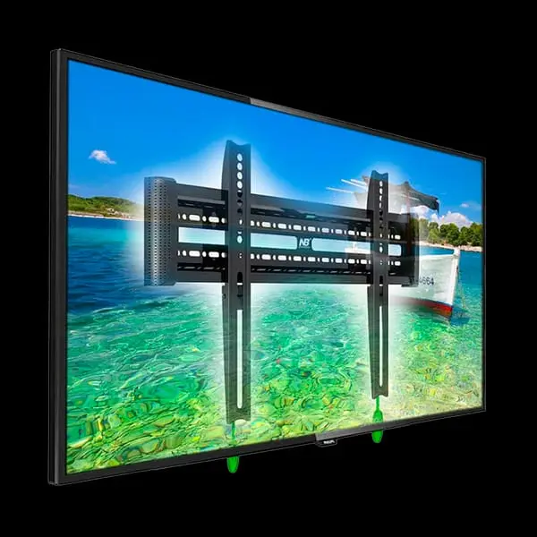 Soporte fijo D2F presentado con televisor
